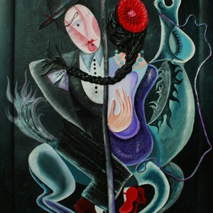 Painting by Maria Kononov from 2019 called "Карусель"